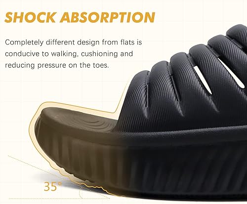 Miniatura 3 de GPOS Sandalias de recuperación para mujer con alivio ortopédico de la fascitis plantar, cómodas sandalias atléticas para mujer con suela acolchada