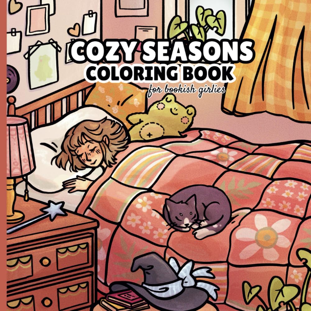 Cozy Seasons: Coloring Book for Bookish Girlies