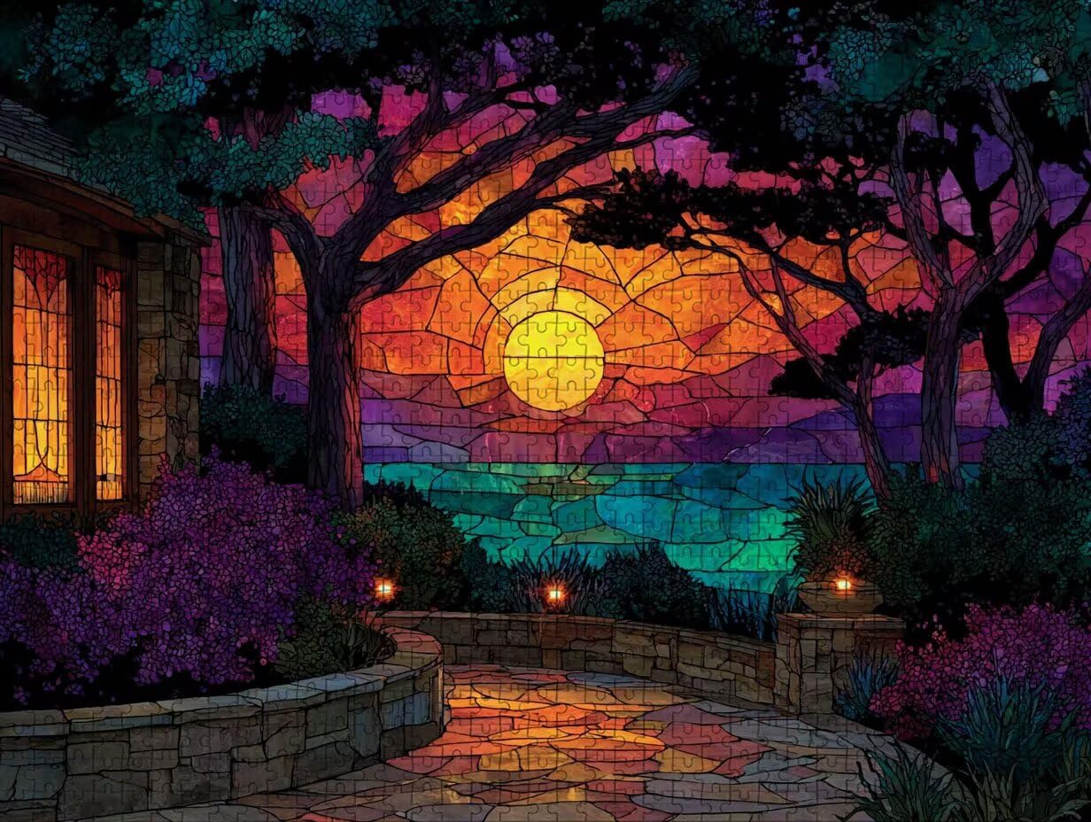 Abstrakcyjne drewniane puzzle 4000 sztuk, puzzle dla dorosłych z pudełkiem 141 x 87 cm, łamigłówki, dla mężczyzn kobiet nastolatek, kreatywne gry logiczne, dekoracja domu, E-7620