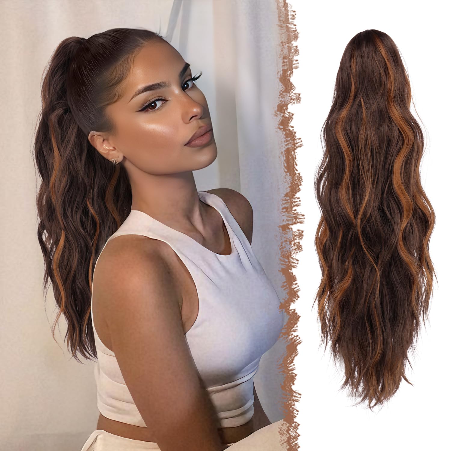 FESHFEN Ponytail Extensions