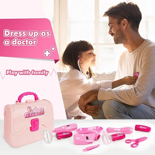 Miniatura 5 de Kit de médico de juguete para niños, juego de simulación, juego de doctor, juguetes médicos para disfrazarse, juego de rol, regalos de cumpleaños,