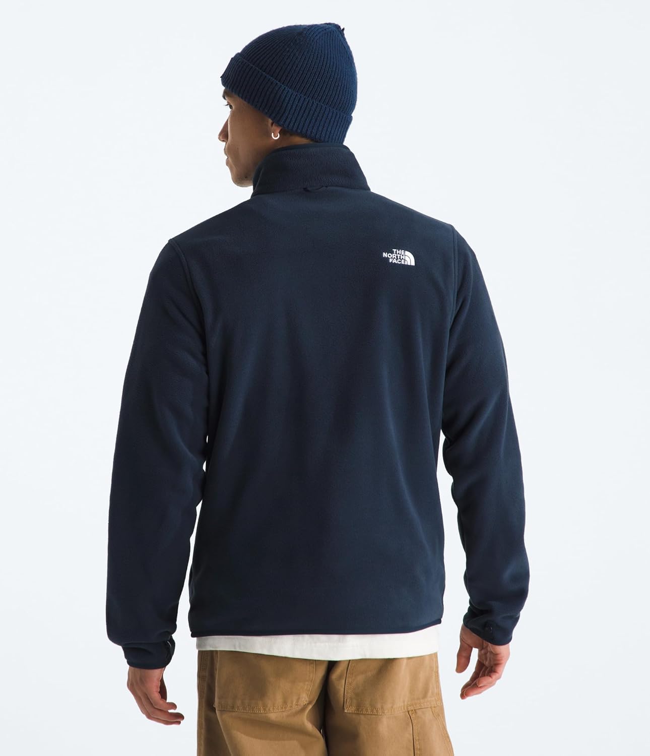 THE NORTH FACE Men's Glacier Fleece Jacket | Zippered Hand Pockets & Stretch Binding on the Collar, Cuffs & Hem - Image 4