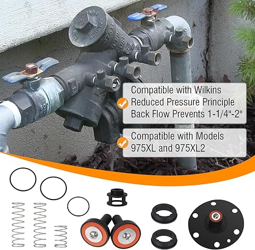 Miniatura 4 de Kit de reparación completo de 1-14" a 2" para Zurn Wilkins 975XL 975XL2 Kit de reconstrucción de prevención de reflujo para poppets, resortes y