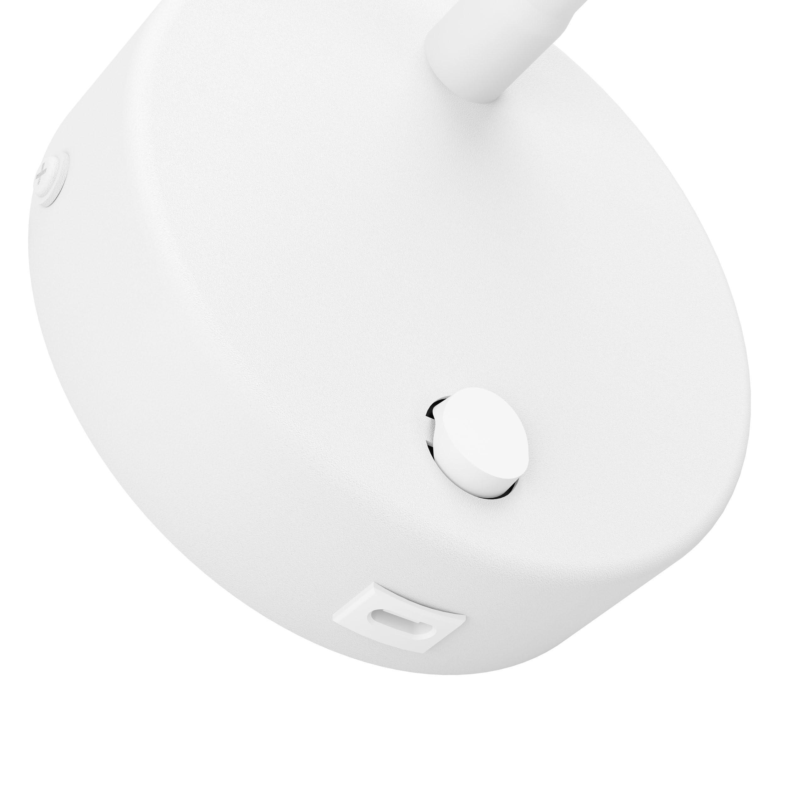 Eglo Lampada da parete a LED Olivandino 1, collo di cigno, luce lettura muro, per camera letto, con interruttore e ricarica USB, in metallo plastica bianca, bianco caldo