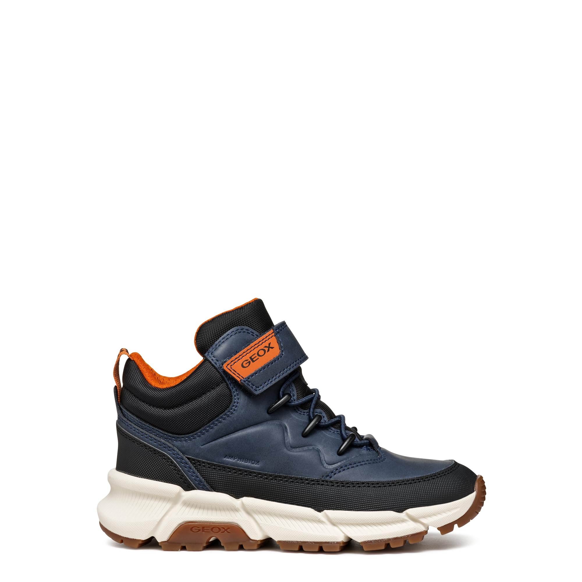 Geox J FLEXYPER PLUS BOY, Ankle Boot, NAVY/BLACK,