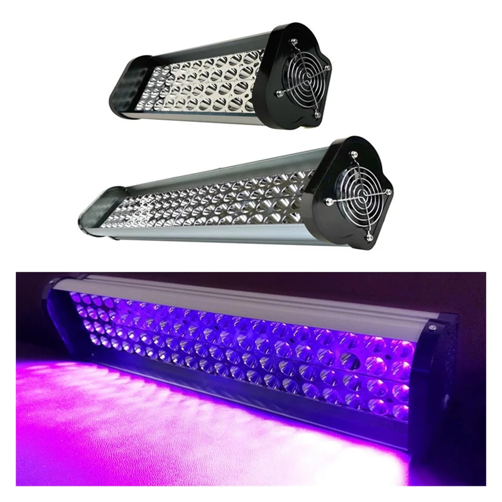 Przenośna lampa utwardzająca UV o dużej mocy 395nm 405nm 365nm bez cienia, sitodruk z żywicą, wykrywanie fluorescencji, lampa utwardzająca do obudów DIY(1500W,405nm)