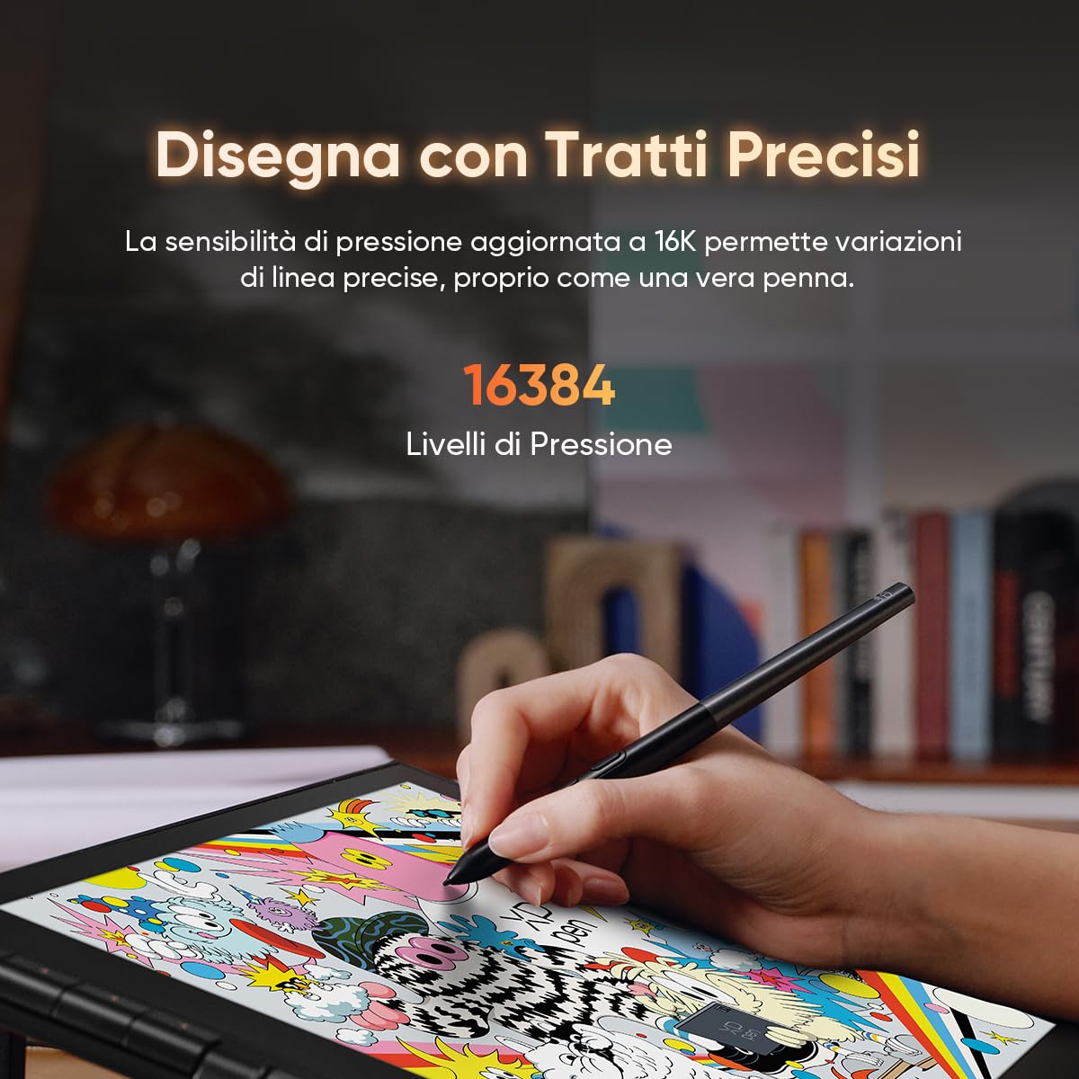 XPPen Tablet grafico da 15,4 pollici con display Artist 16 3rd, con X4 Smart Chip Stylus, 16384 livelli di pressione, innovativo X-Dial Shortcut
