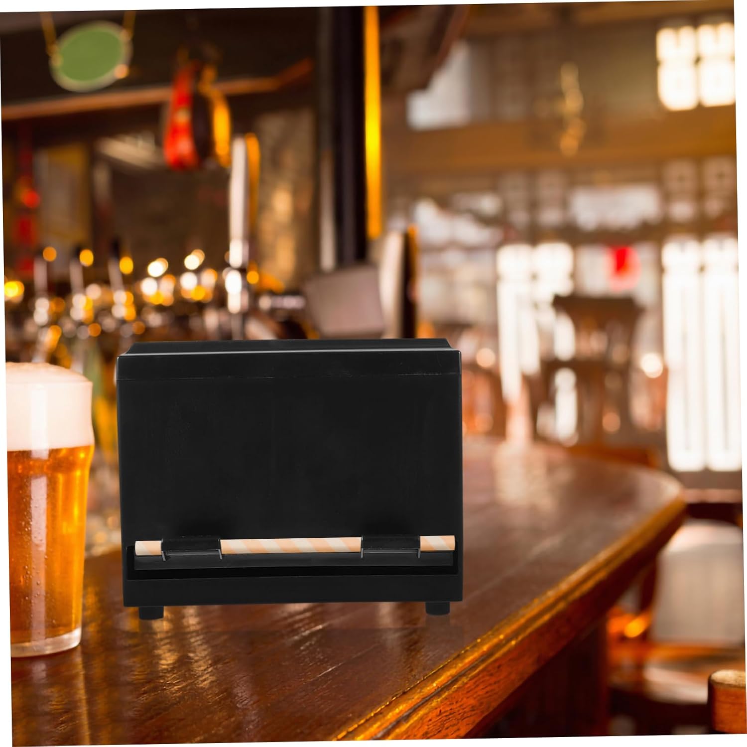 Push-Type Automatic Straw Box Plastic Straw Holder for Cafe Restaurant