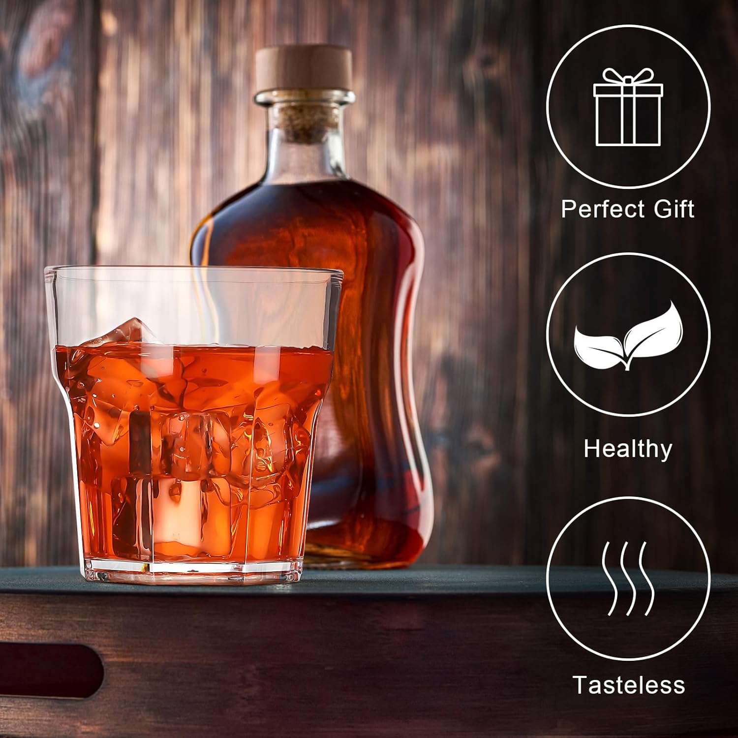 Tioncy 30 Pcs Acrylic Whiskey Glasses 9oz Shot Glasses For liqueur Unbreakable Stackable Beer glass for Drinking Water Vodka Cocktail Beer Party Bar - Image 4