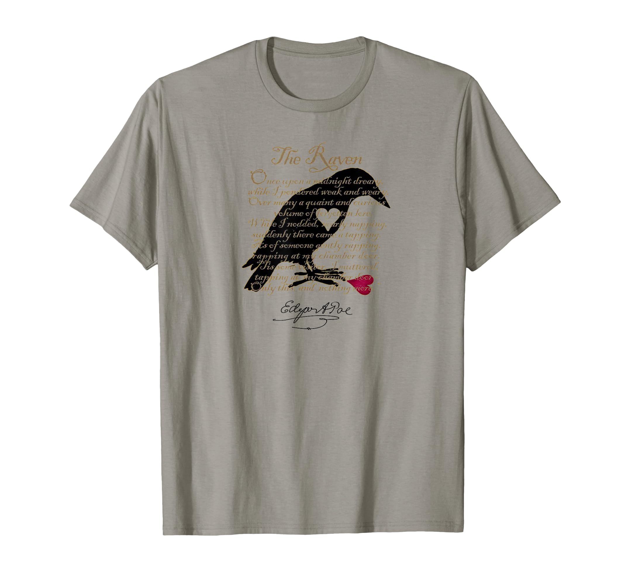 Edgar Allan Poe T Shirt Gothic Tales of Poe GIF for Readers T-Shirt