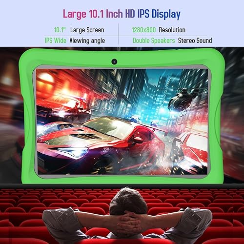Miniatura 2 de Tablet Android 13.0 para niños de 10 pulgadas, 4 GB de RAM+64 GB de ROM, tabletas de aprendizaje para niños pequeños y adolescentes, WiFi-6, CPU de