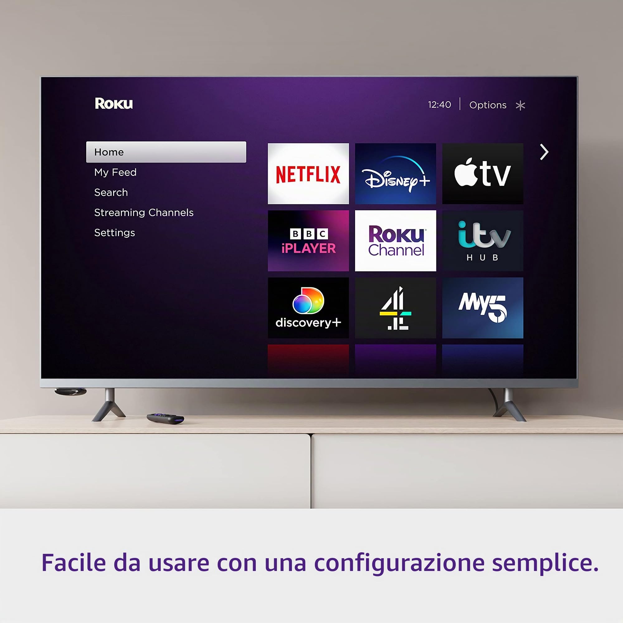 Roku Express 4K | HD/4K/HDR Streaming Media Player | Funziona solo in Germania