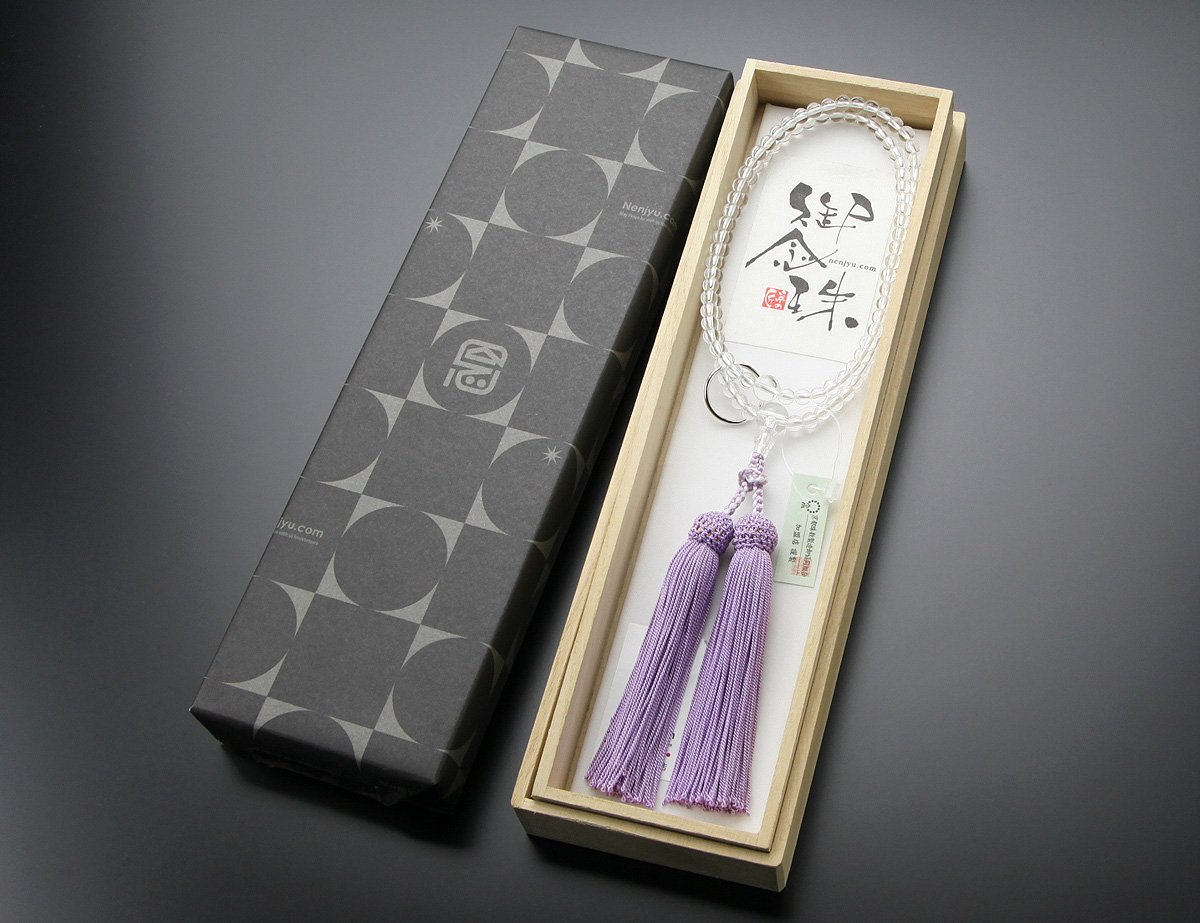 【全国送料無料】曹洞宗 数珠 女性用8寸 本水晶 本銀輪 正絹房 お葬式 全国送料無料】曹洞宗 数珠 女性用8寸 本水晶 本銀輪 正絹房 お葬式