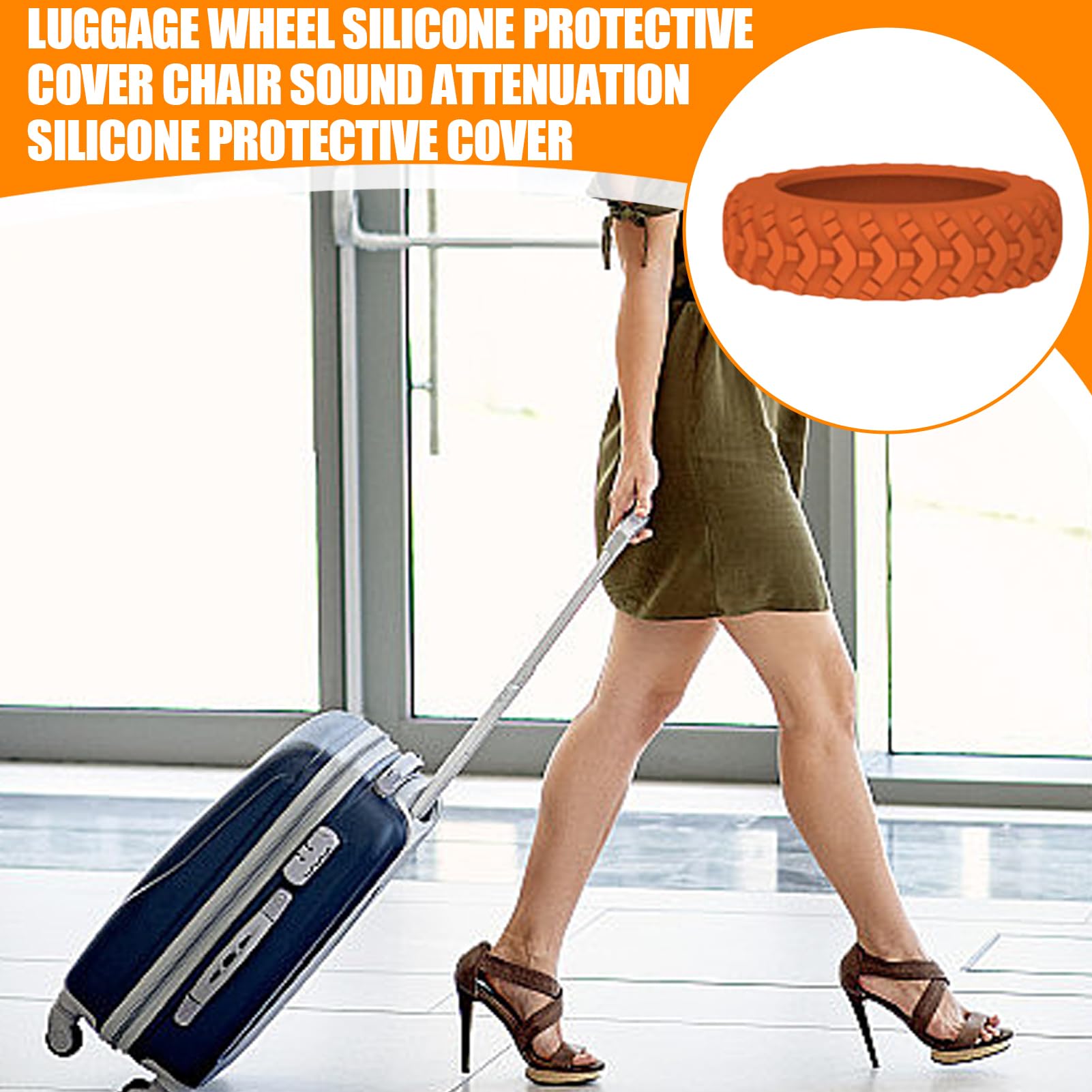 16 Pièces Protection Roue Valise Silicone - Housse Anti-Bruit Et Anti-Usure Pour Bagages