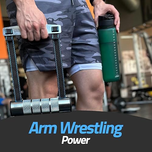 Miniatura 4 de Mango de ejercicio de lucha libre con brazos, mango de metal y correa para entrenamiento en el gimnasio gestionado por Tienda