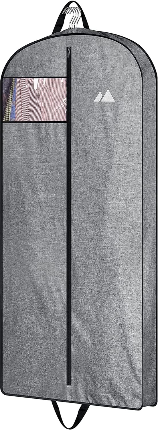 MISSLO 60" Heavy Duty Long Garment Bags for Travel Monogrammed Dress Bag Waterproof Oxford