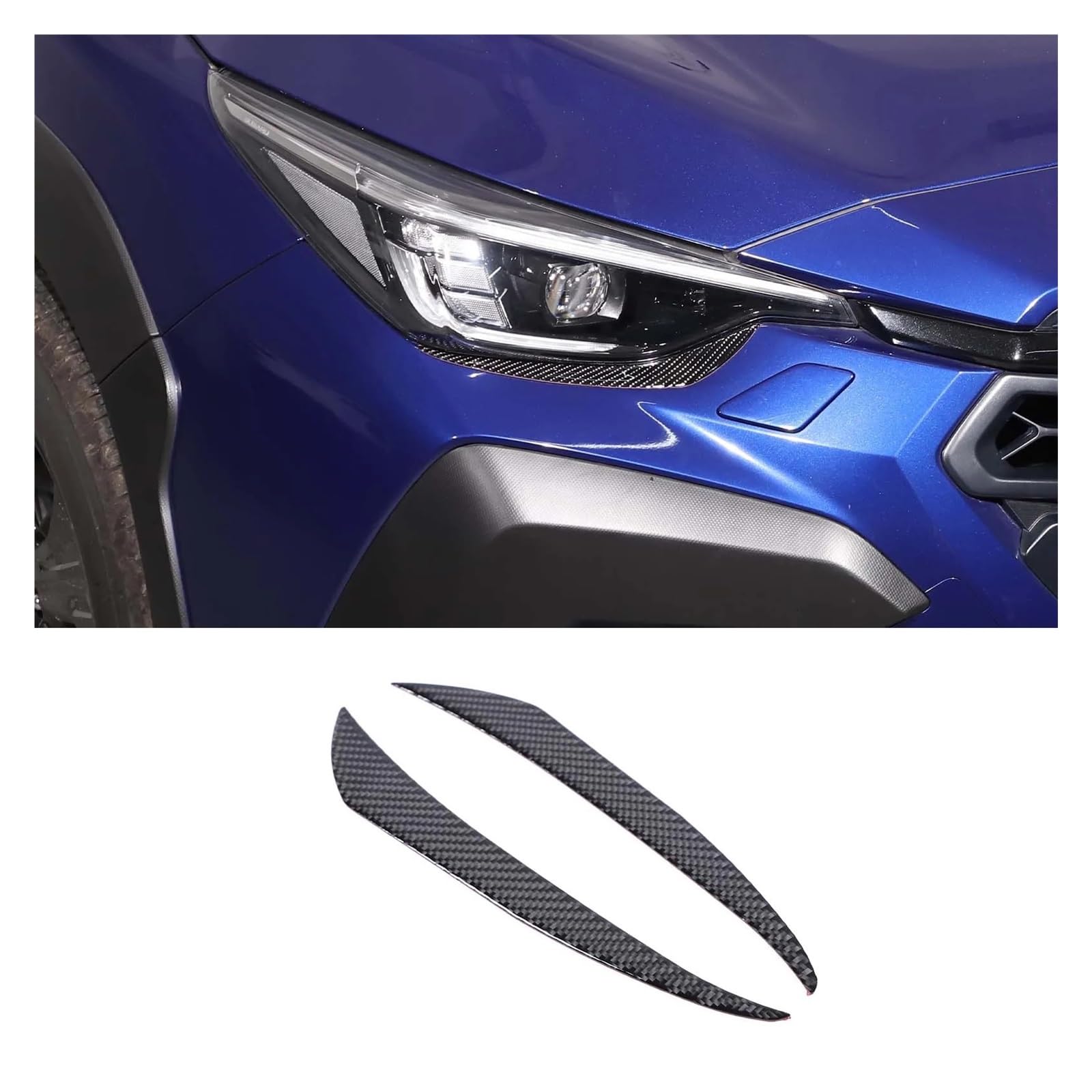 Interior Mouldings for Subaru for Crosstrek 2024 Black Carbon Fibre Car Interior Decoration Trim Frame Stickers Car Accessories Car Accessory(Q-a)
