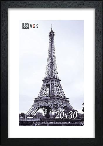 Miniatura 30 de VCK Marco de Madera de 18x24 Pulgadas para Pósteres, Impresiones, Fotos, Imágenes, Mapas, Certificados y Obras de Arte Negro