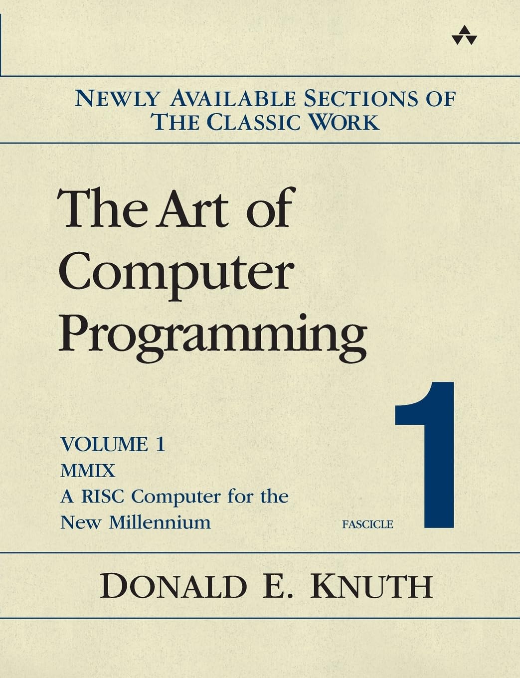 The Art of Computer Programming Volume 1 Fascicle 1 MMIX A RISC ...