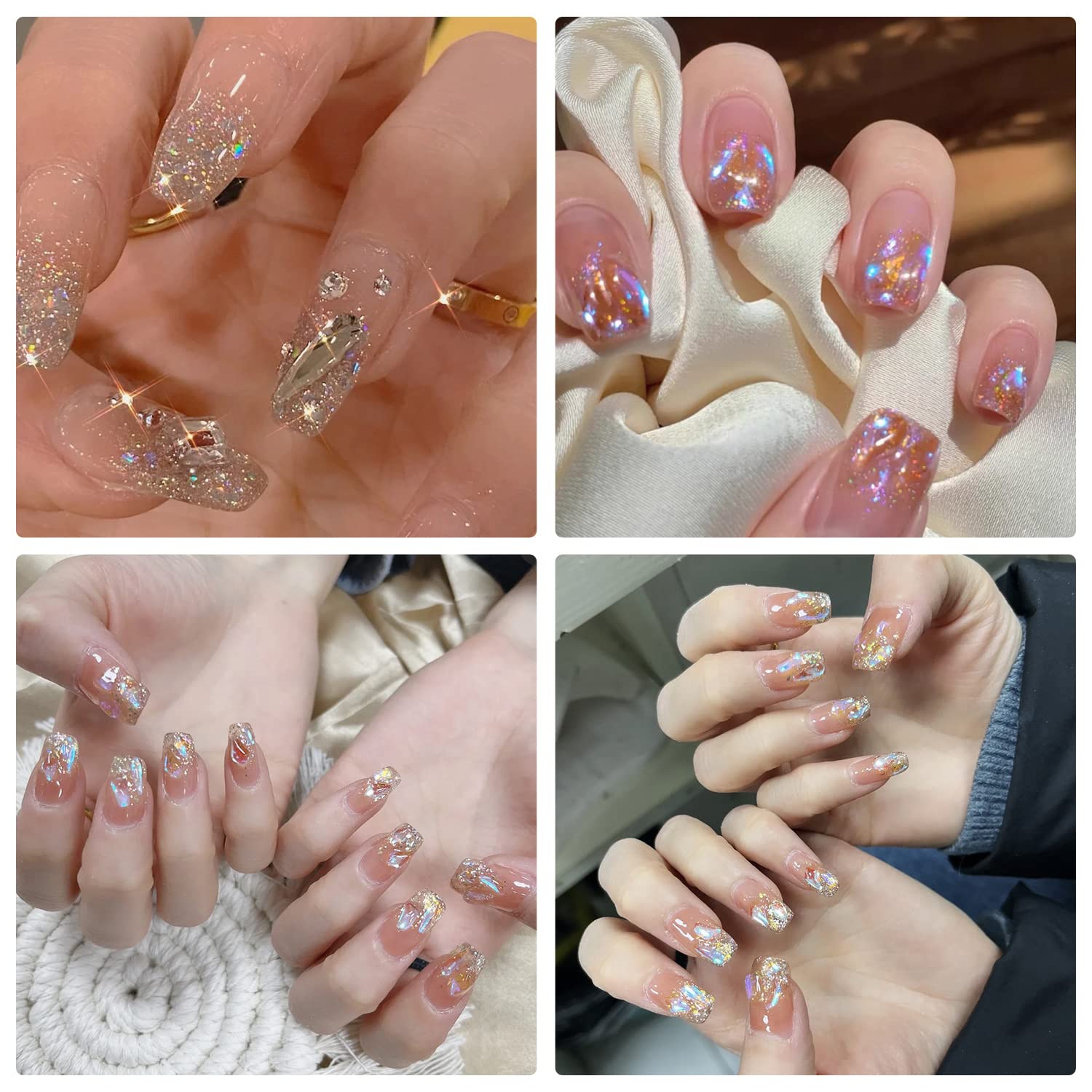 Amazon | ZHEJIA ラインストーン ネイル クリスタル ネイルパーツ （约