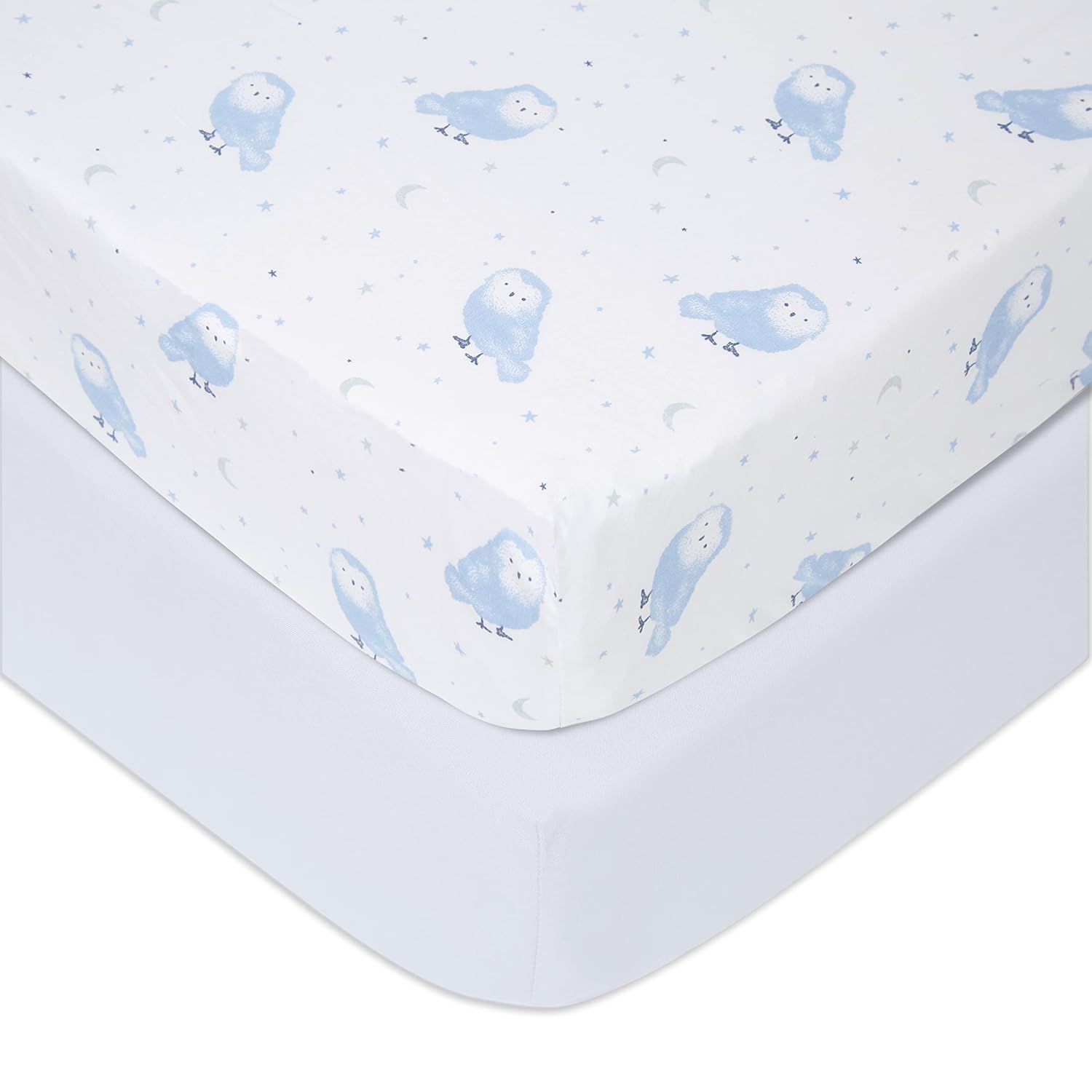 Best organic crib sheets budget pick: aden + anais Essentials Classic Poplin Crib Sheets 2-pack 100% cotton fitted sheet for standard crib mattress