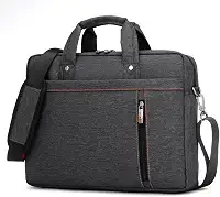 Maleta Executiva para Notebook de Até 15.6 Polegadas - Modelo Expansível até 12cm, Resistente a Riscos, Material Premium, Bolso Frontal, Alça Lateral Ajustável, Ferragens Cromadas - Grafite - BANGE