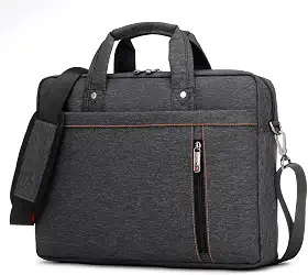Maleta Executiva para Notebook de Até 15.6 Polegadas - Modelo Expansível até 12cm, Resistente a Riscos, Material Premium, Bolso Frontal, Alça Lateral Ajustável, Ferragens Cromadas - Grafite - BANGE