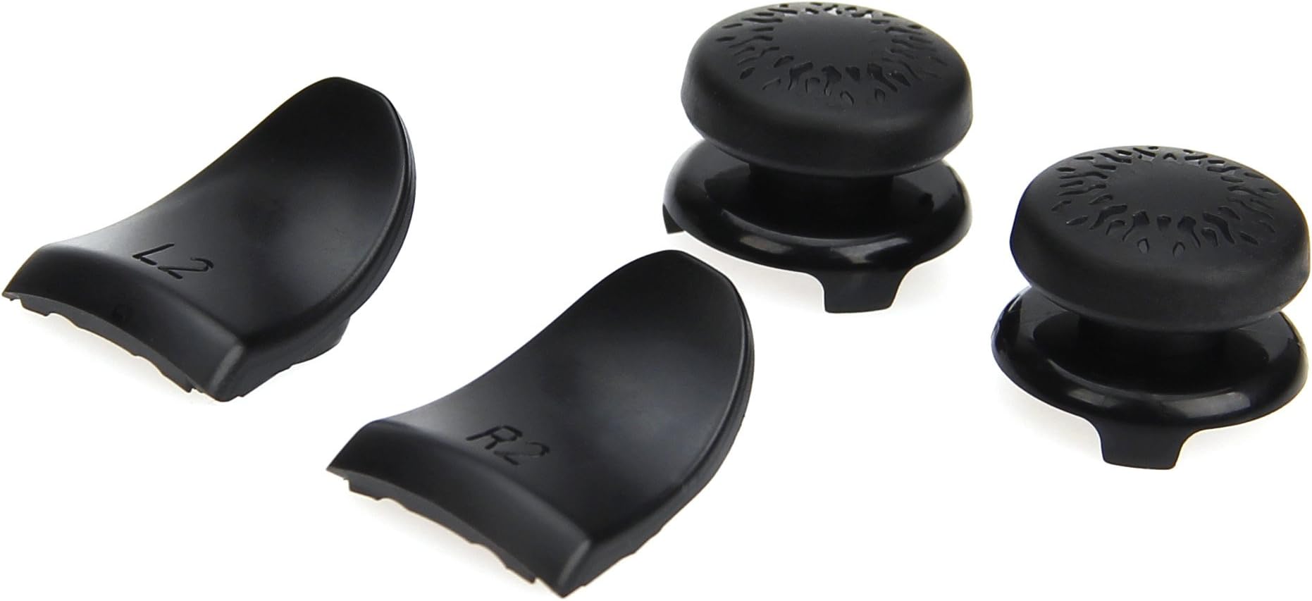 Amazon Basics PlayStation 4 Controller Thumb Grips and Precision Pack - Black