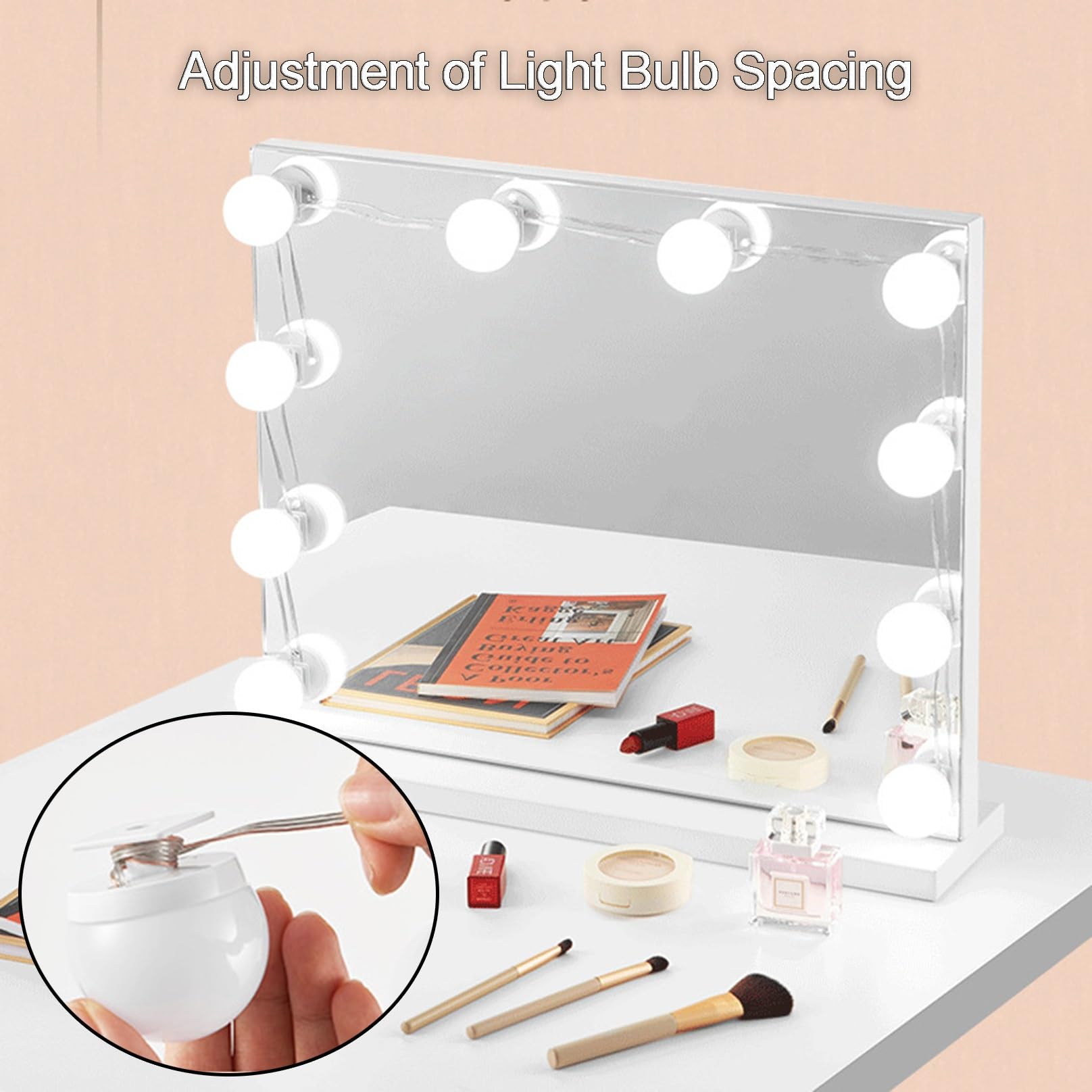 Souvani Sona Hollywood Spiegel | Make Up Spiegel Met LED Verlichting | Kaptafel Spiegel | Visagie Spiegel heeft veel stijlen en kleuren waaruit u kunt kiezen Souvani Sona Hollywood Spiegel | Make Up Spiegel Met LED Verlichting | Kaptafel Spiegel | Visagie Spiegel heeft veel stijlen en kleuren waaruit u kunt kiezen