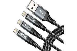 Dasku Lightning Cable 3ft 3Pack: Your Speedy iPhone Charger for Effortless Power-Ups