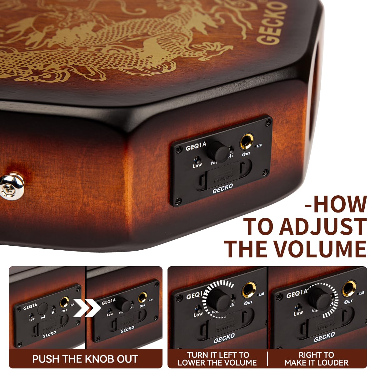 Cajon portable avec micro intégré, tambour de voyage pour performance sur scène, volume réglable, cajon électrique acoustique pour musiciens avec sac de transport