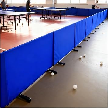 AMUFJJ Gymnasium/School Table Tennis Baffle Indoor, Commercial Ping Pong Barrier Surround Block & Court Fencing Sheild Divider, Modular Panel System4 pcs