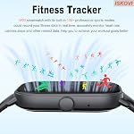 Smart Watch for Men Women Answer/Make Calls,Smartwatch with Heart Rate Sleep Counter Fitness Tracker, 100+ Sport Modes IP68 Waterproof Step Counter Smartwatch for iOS Android,Black