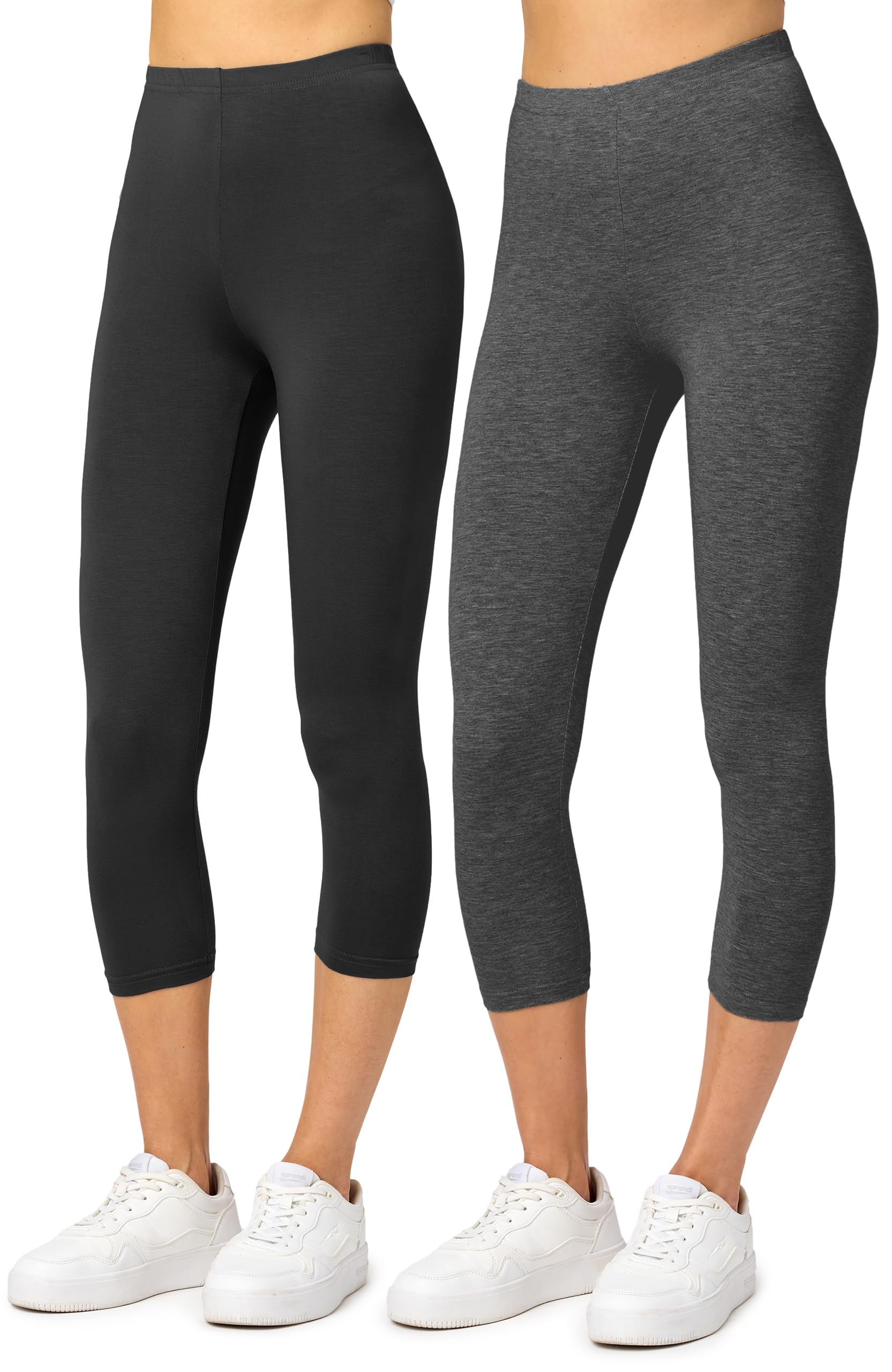 Merry Style Damen Leggings 3/4 aus Viskose 2 Pack MS10-144
