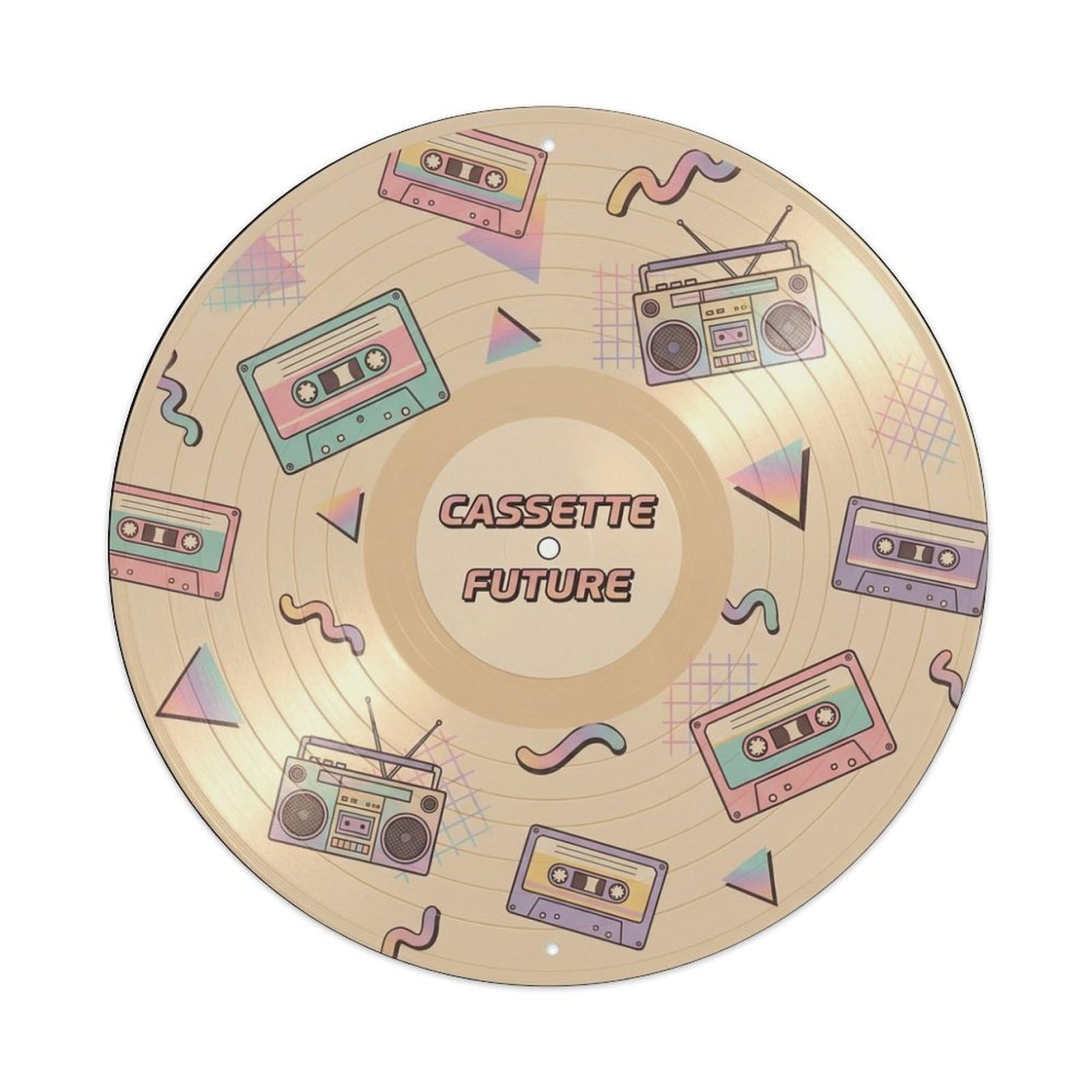 Synth Pop Vinyl Records Cassette Futura Music Cover Metal Tin Sign