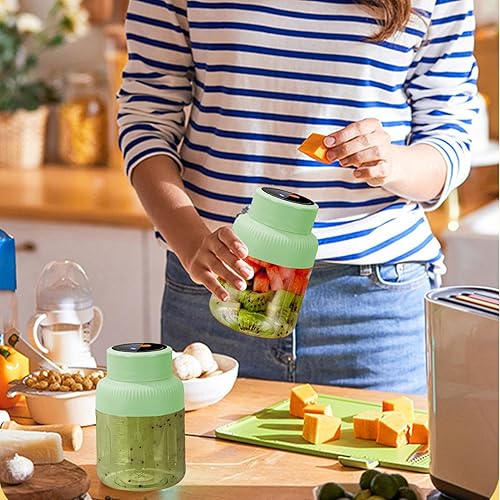 Miniatura 4 de Exprimidor eléctrico portátil de frutas  44.0 fl oz de cocina de limón y naranja, vaso exprimidor eléctrico de cítricos, ideal para el hogar,