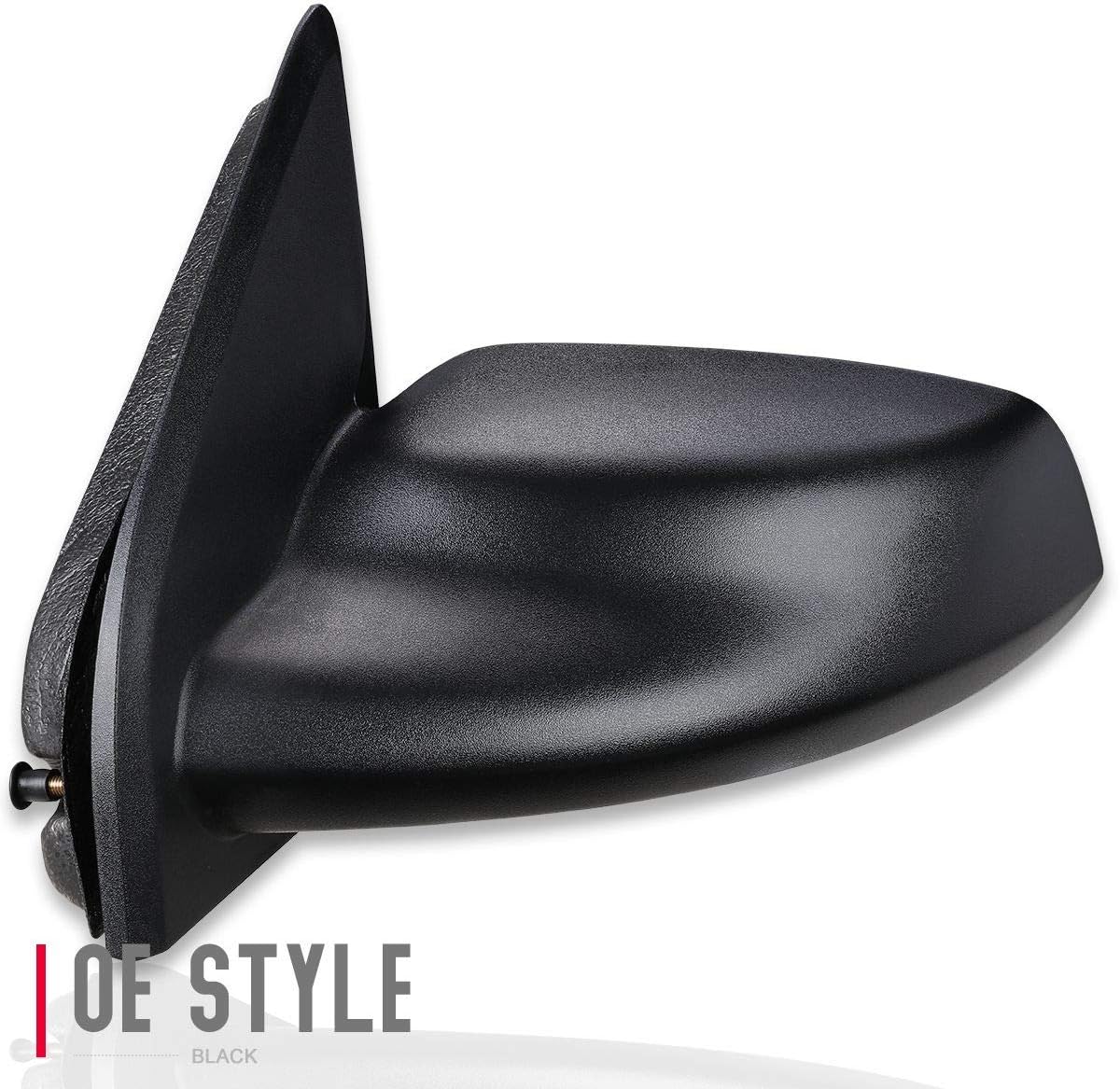 Auto Dynasty GM1320266 OE Style Manual Driver/Left Side View Door Mirror Compatible with Saturn Lon Sedan 03-07