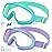 Vvinca Kids Goggles with Comfort Fabric Strap, Kids Swim Goggles Wide View Anti-Fog/UV No Leaking Swimming Goggles for 3-14