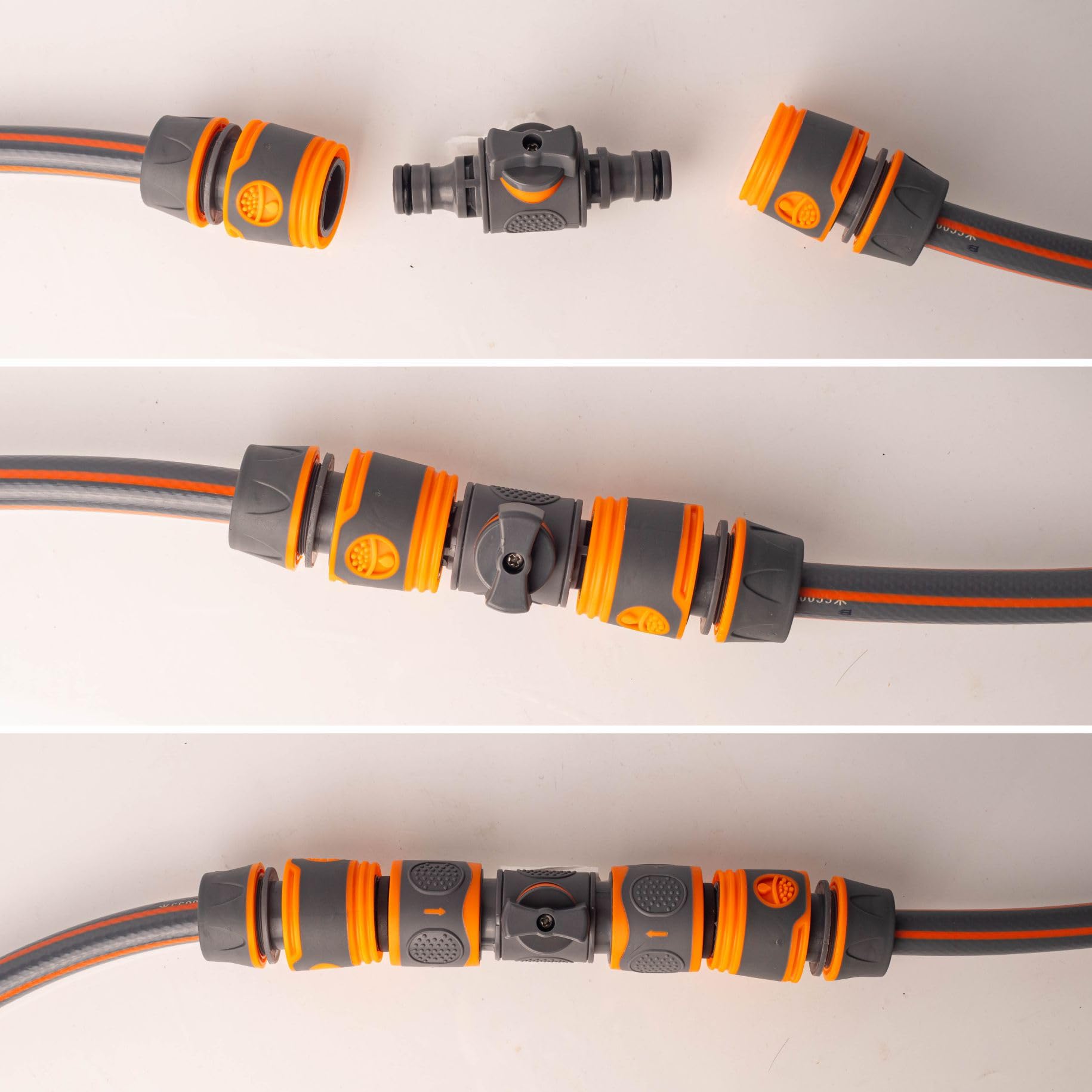 ZSYIULIA Quick Release Hose Connector with Switch Valve Quick Connection in Line Water Shut Off Valve Fitting for Garden Hoses Watering Systems & Outdoor Taps - Image 4