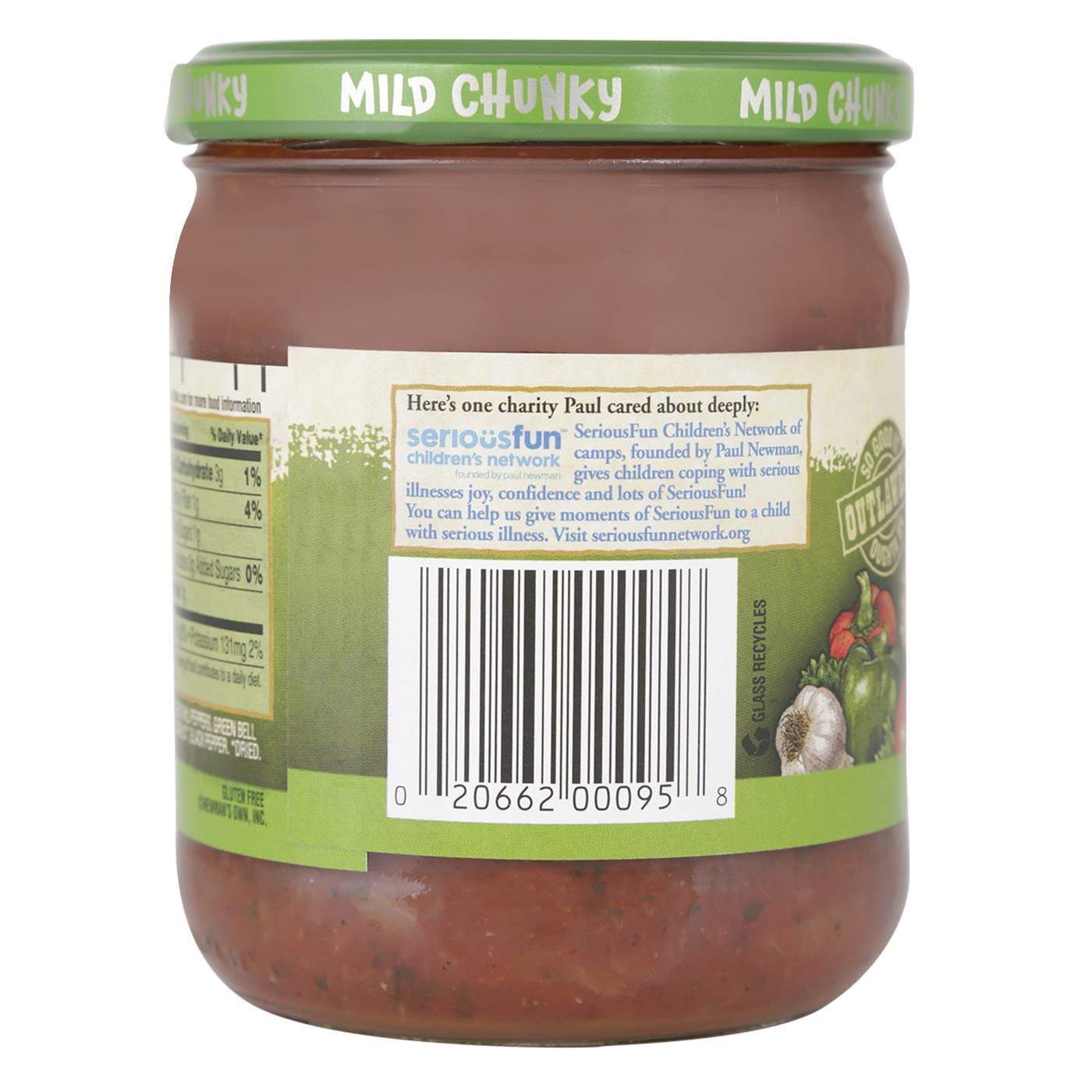 Newmans Own Salsa, Mild, 16 Oz