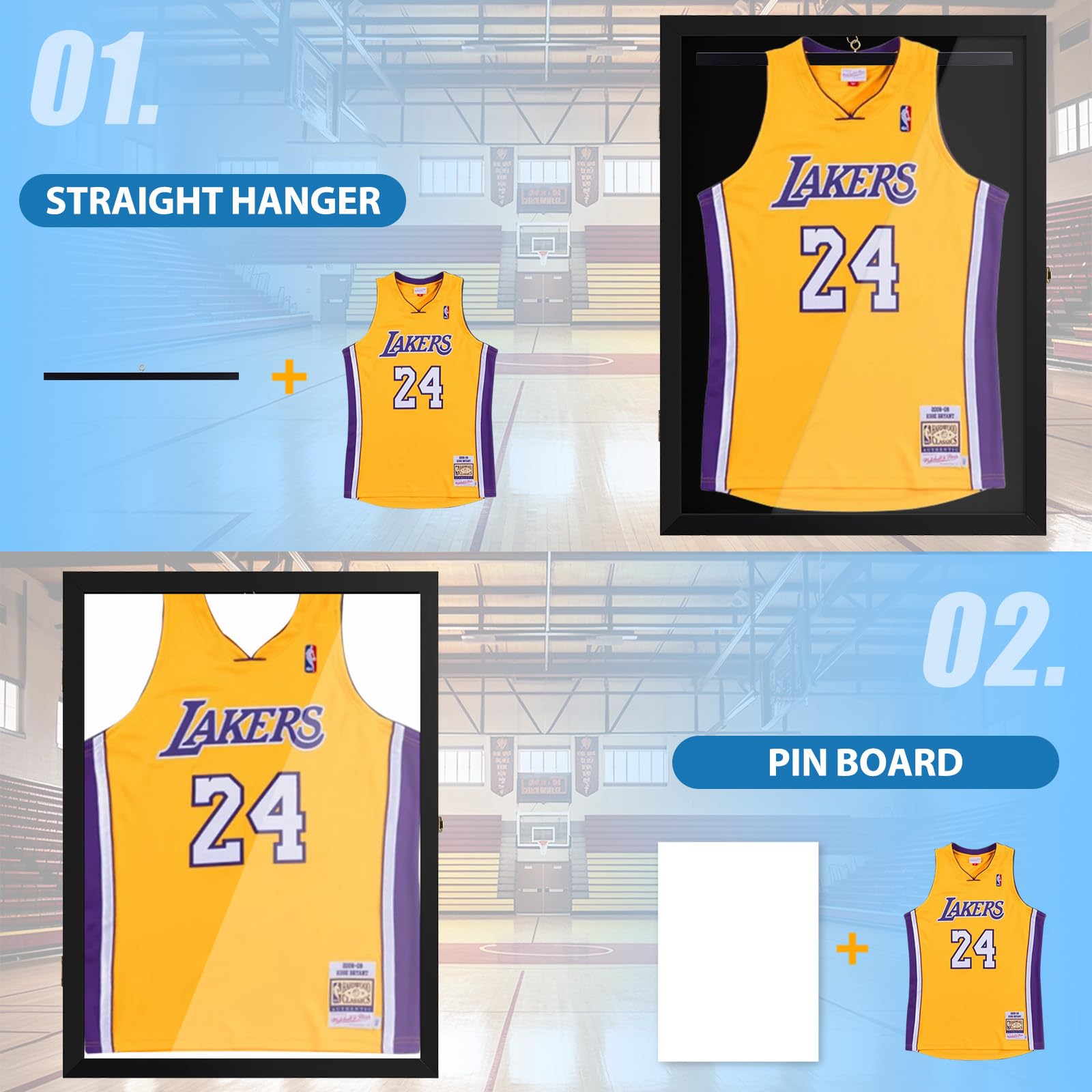 Glass Display Cabinet Jersey Frame Display Case Pack Jersey