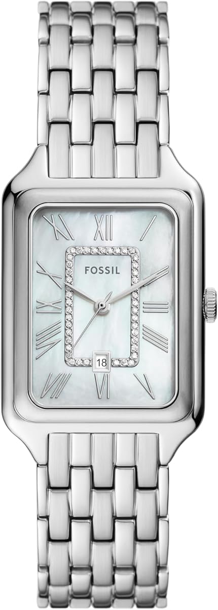 Reloj Fossil para Mujer, Reloj Raquel de Cuarzo y Acero Inoxidable para Mujer