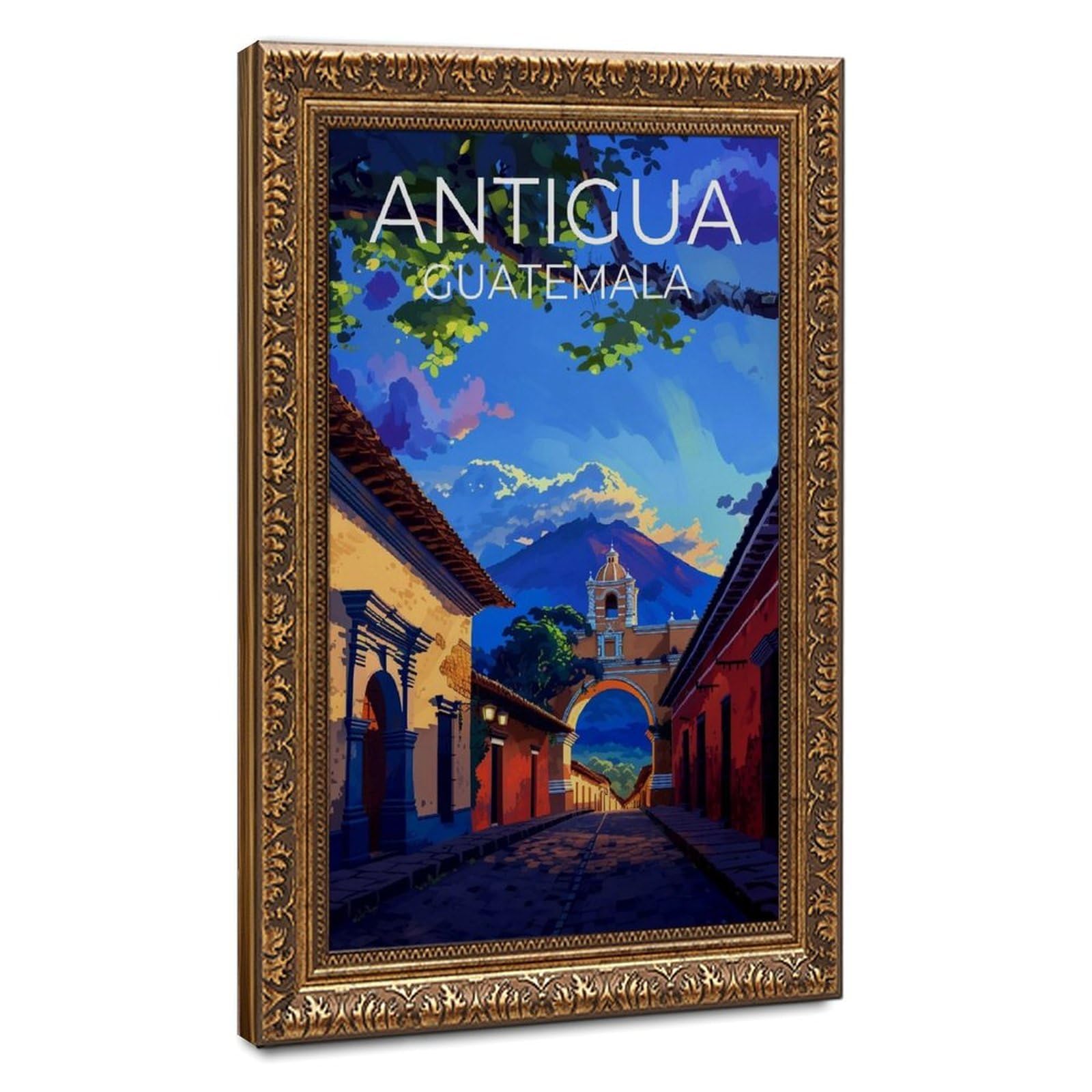 Bareronor Antigua Travel Poster Canvas Poster Bedroom Decor Landscape Office Room Decor Gift 24" L X 36" W