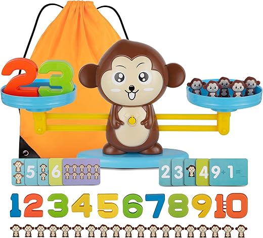 2021 Upgraded Kitchen House® Monkey Balance Toy | Math Game | Toys for Boys & Girls Aged 3+ | STEM Educational Learning Toys | Balance Game |…