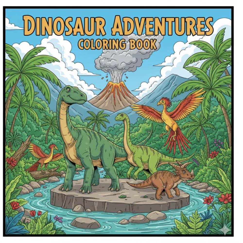 Dinosaur Adventures Coloring Book