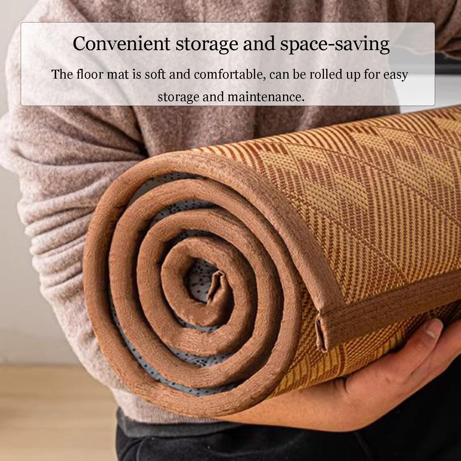 Tatami - Tapis de sol antidérapant et respirant - Tapis d'intérieur pour salon et chambre à coucher - Idéal pour ramper et jouer