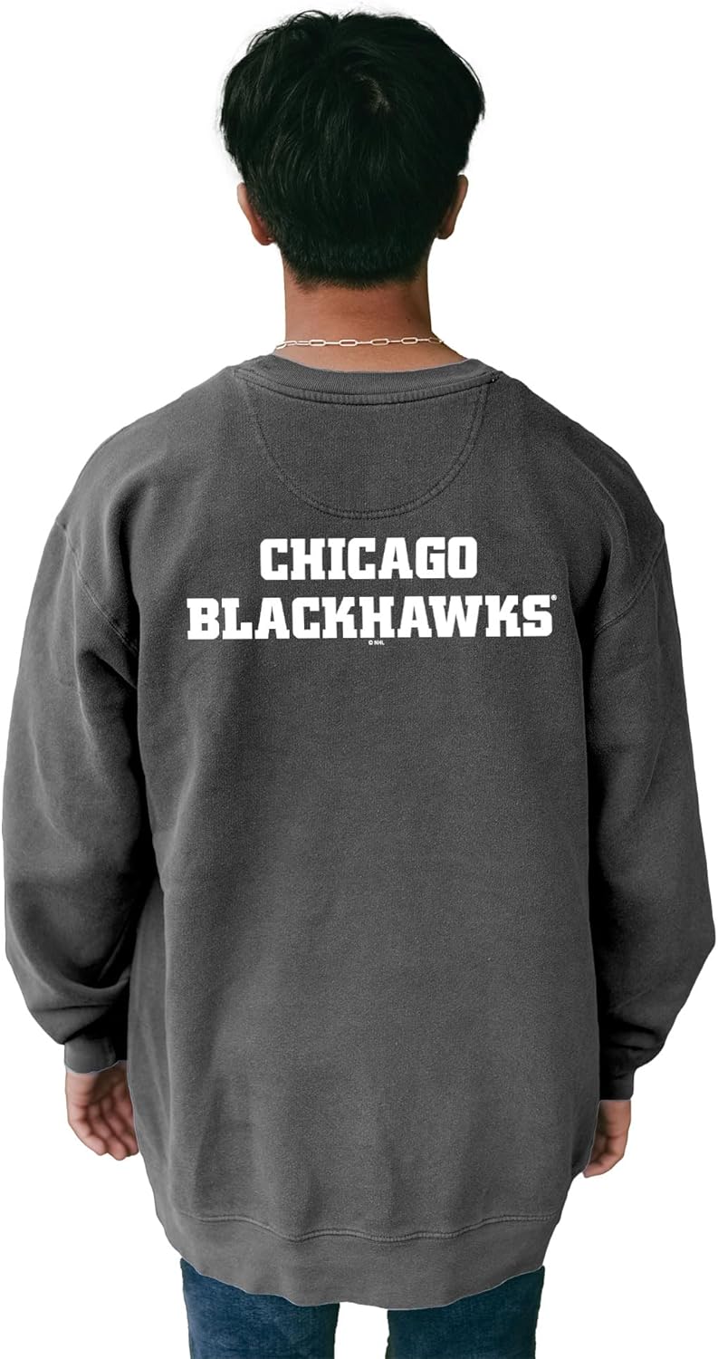 Blue 84 NHL unisex-adult Nhl Officially Licensed Crewneck Sweatshirt Ringspun Front/Back - Image 3