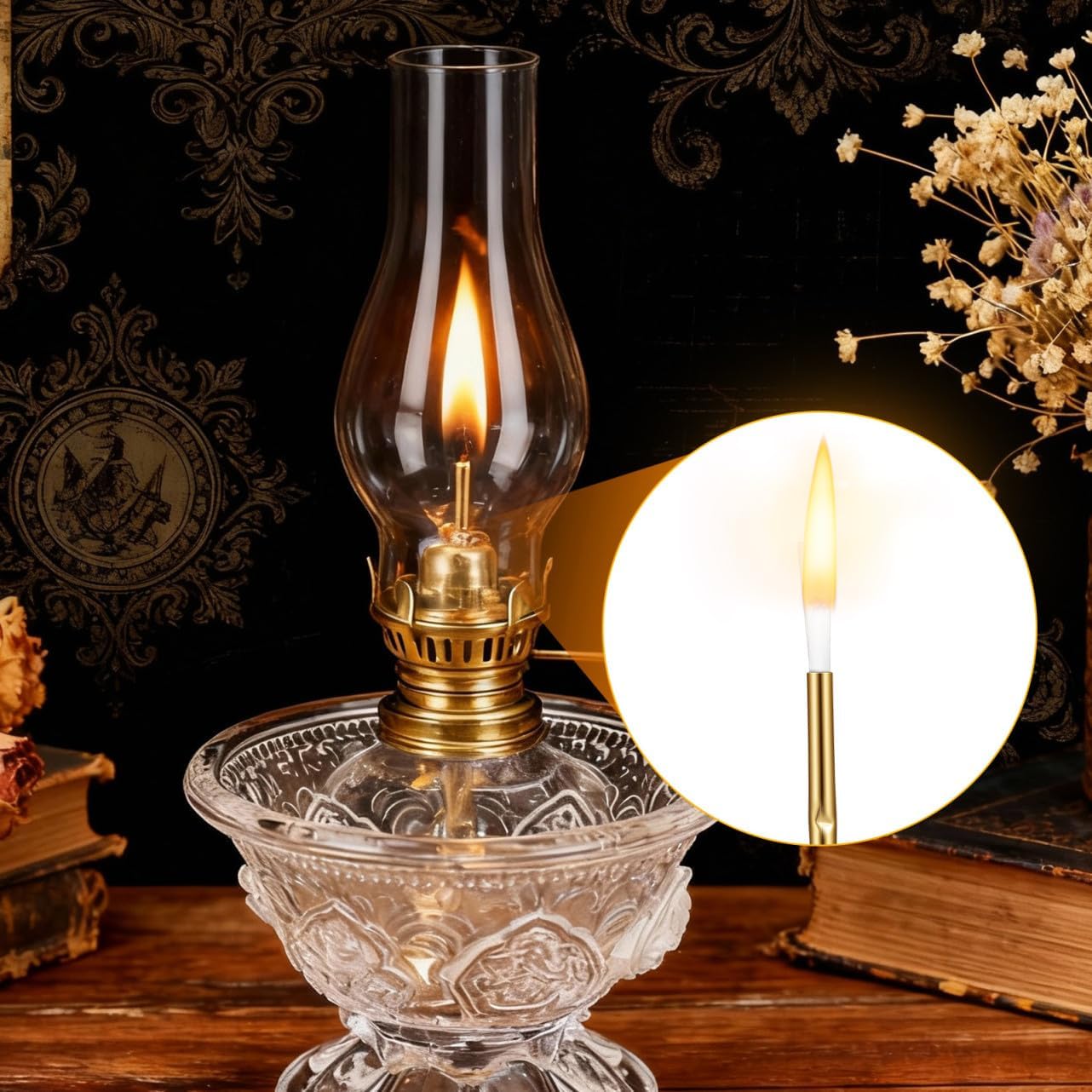 10pcs Oil Lamp Wicks Replacement Wicks for Kerosene Lamps Glass Lanterns and Candle Making for DIY Projects and Home Use