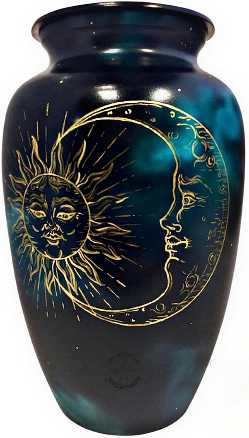 Ark Wood Art International Sun & Moon Night Urn Humans