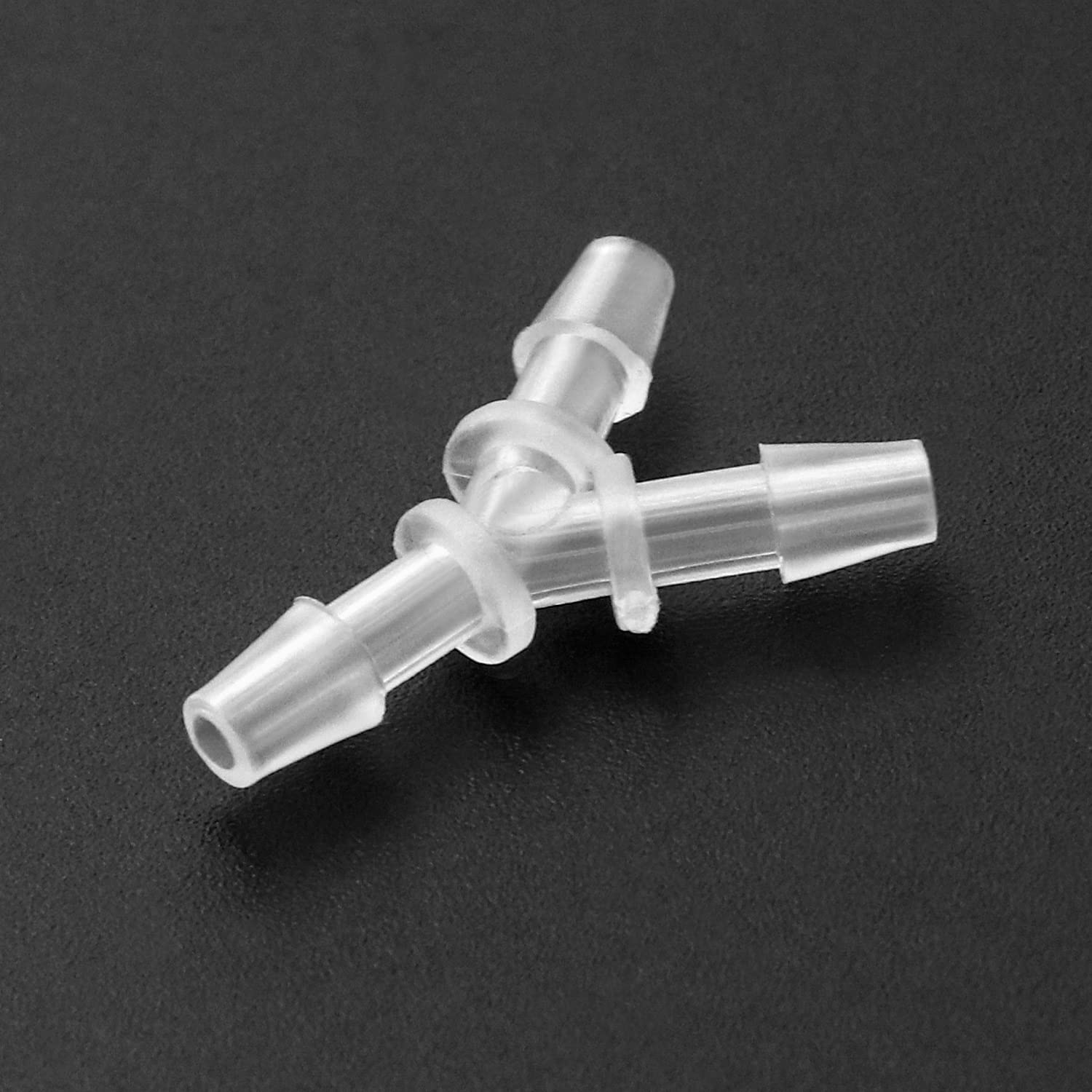 QWORK Hose Barb Fitting, 1/2" Y Tee 3 Way Hose Polypropylene Plastic Pipe Connectors for Boat Water Air Line Tubing Pipe, 6 Pack : Industrial & Scientific